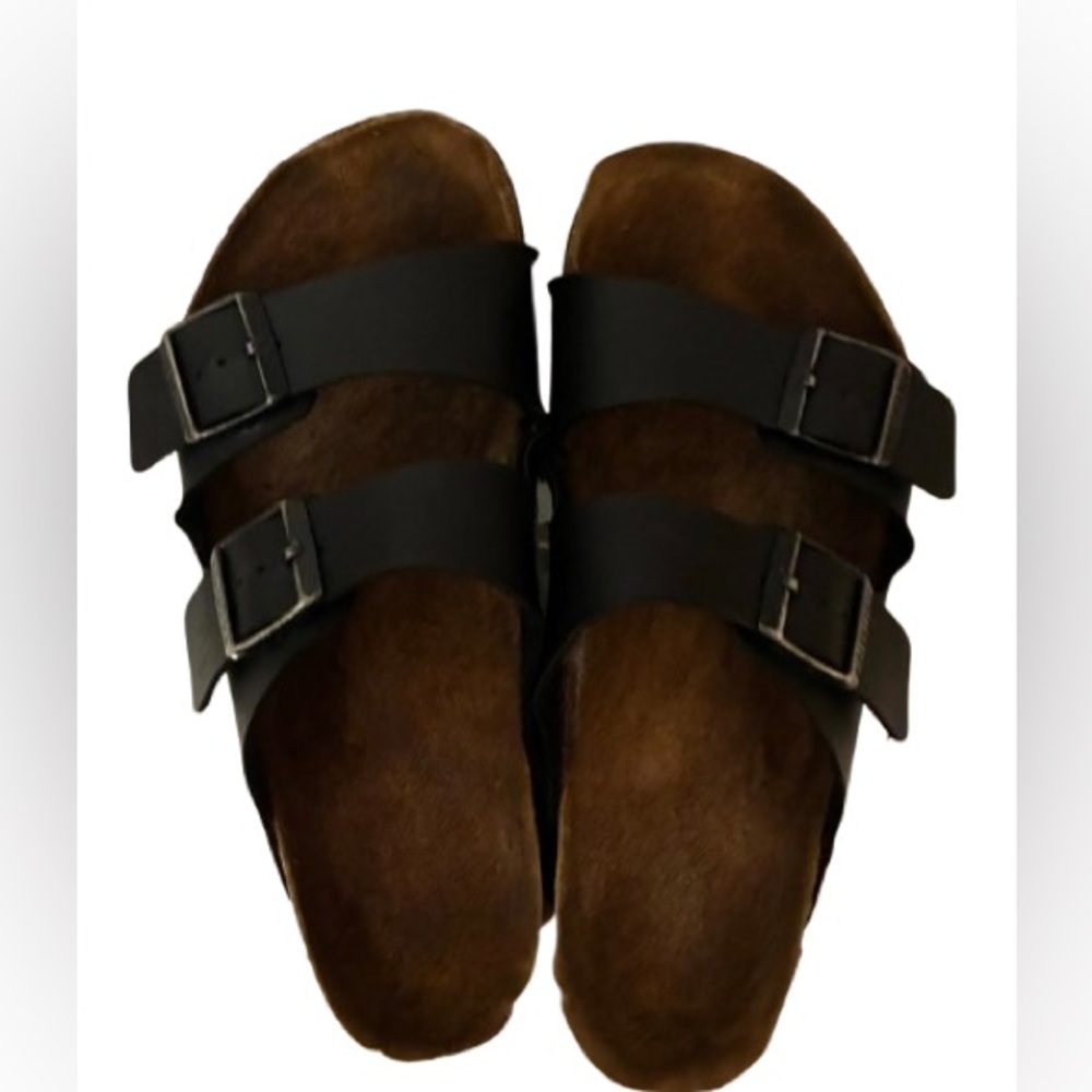 Birkenstock Black and Brown Sandals